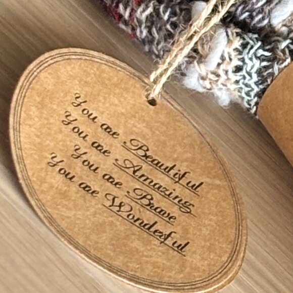 Fashion by Mirabeau Giving Scarf Reclaimed Yarn Upcycled New 60 Multicolor - Picture 2 of 3